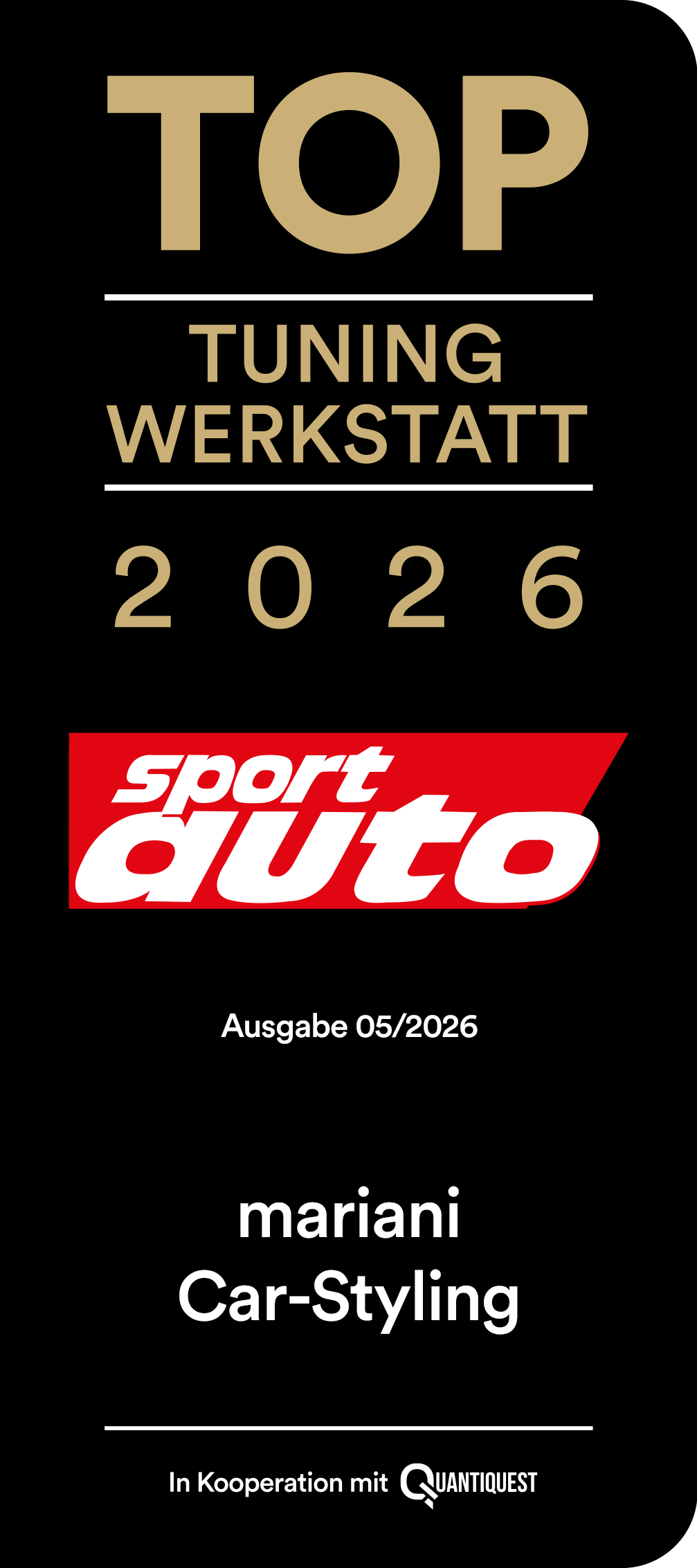 Siegel-2026 beste Tuner Siegel 2026. Auto Motor und Sport / Sport Auto
